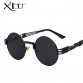 Gothic Steampunk Sunglasses Men Women Metal WrapEyeglasses Round Shades Brand Designer Sun glasses Mirror  High Quality UV40032677570182