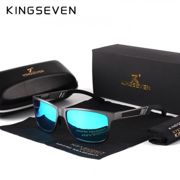 KINGSEVEN Men Polarized Sunglasses Aluminum Magnesium Sun Glasses Driving Glasses Rectangle Shades For Men Oculos masculino Male32791964178