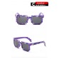 LongKeeper Fashion Kids Sunglasses Smaller Size Minecraft Sunglasses Mosaic Boys Girls Pixel Eyewares With Case Children Gift