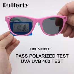 Ralferty TR90 Flexible Kids Sunglasses Polarized Child Baby Safety Coating Sun Glasses UV400 Eyewear Shades Infant oculos de sol