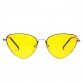 Retro Cat Eye Sunglasses Women Yellow Red Lens Sun glasses Fashion Light Weight Sunglass for women Vintage Metal Eyewear32835901288